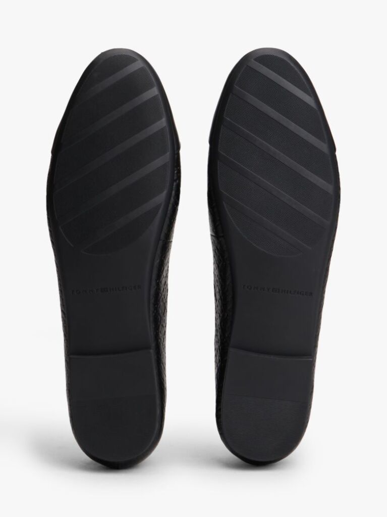 Black TH Monogram Embossed Ballerinas  Women