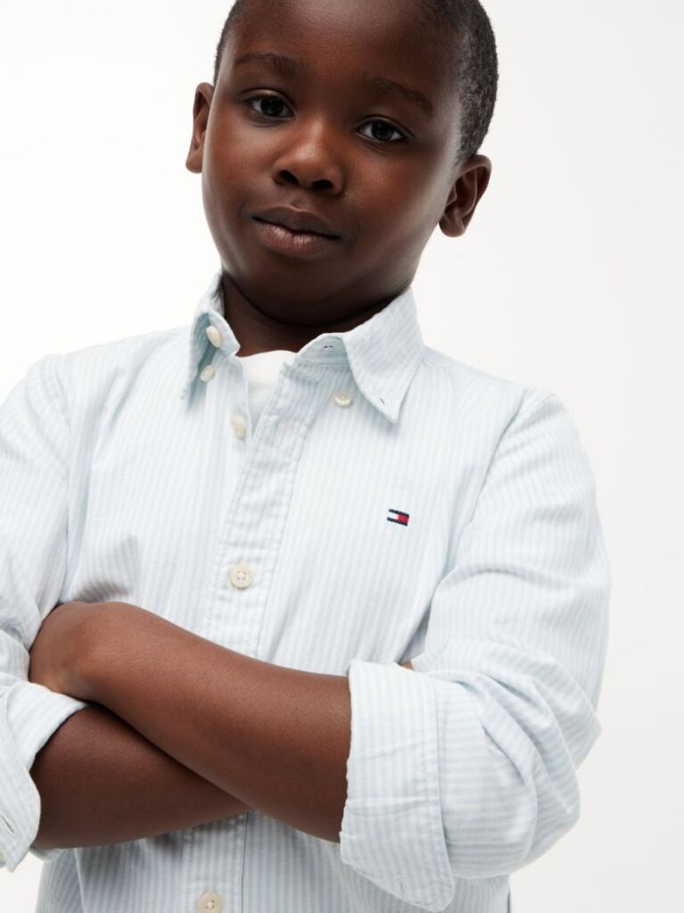 Multi Stretch Cotton Poplin Shirt  Boys
