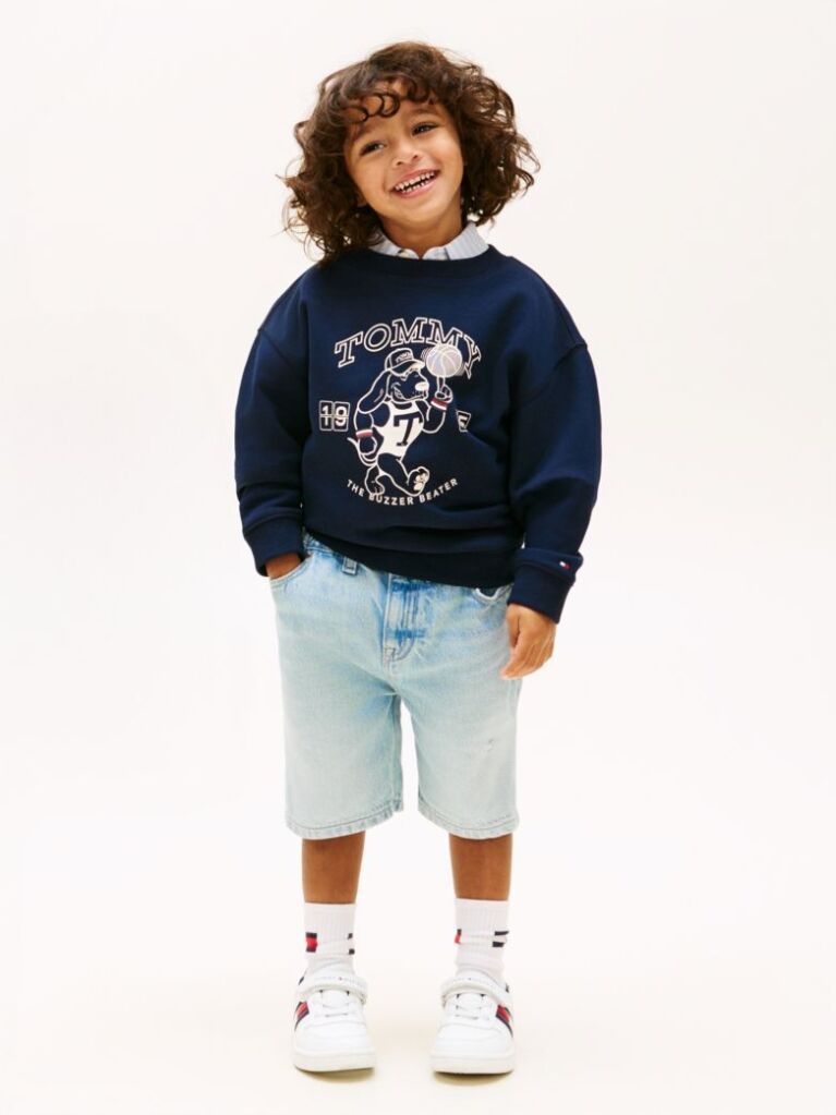 Denim Distressed Straight Leg Denim Shorts  Boys