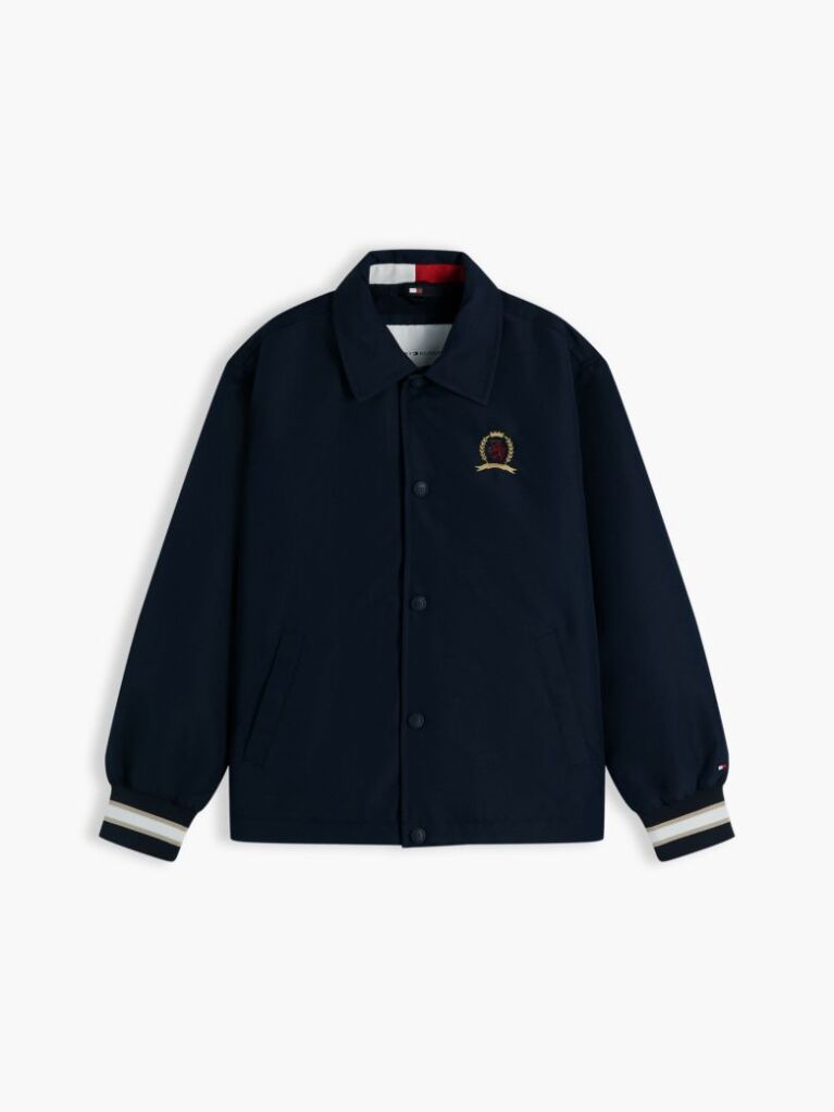 Blue Crest Logo Relaxed Coach Jacket  Boys