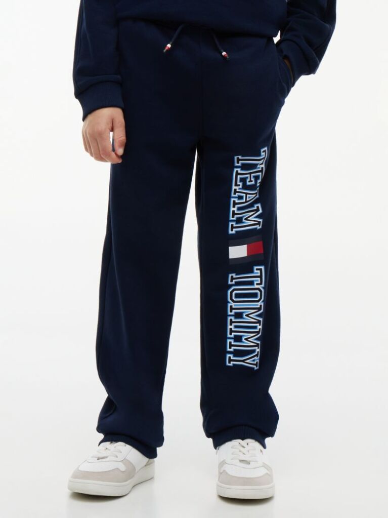 Blue Wide Cuffed Leg Joggers  Boys