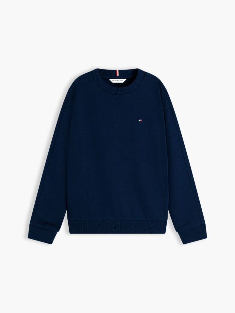 Blue Flag Embroidery Exaggerated Seam Jumper  Boys