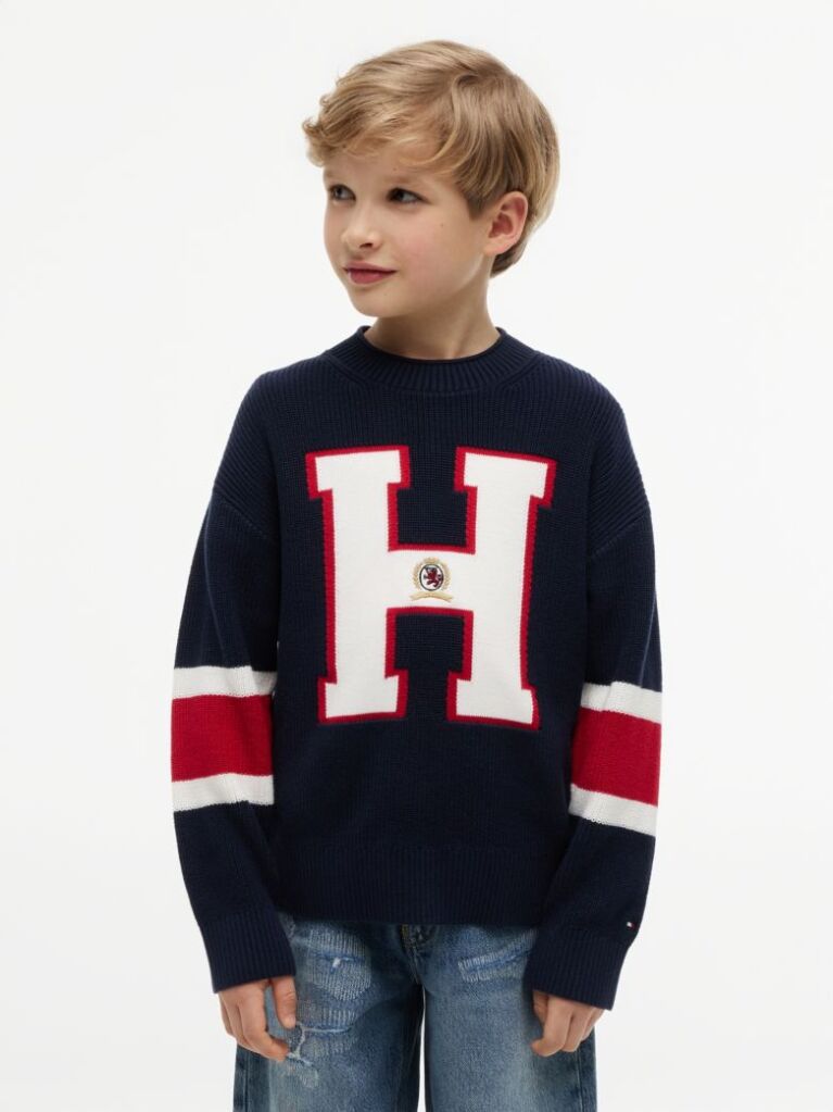 Blue Logo Graphic Jumper  Boys