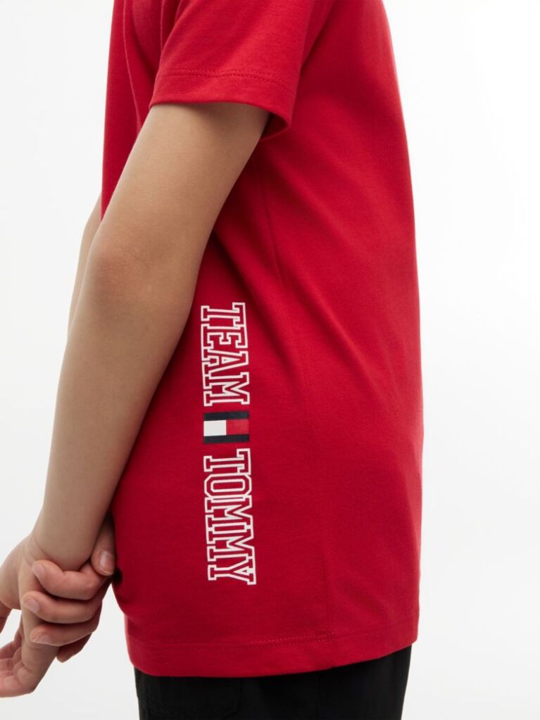 Red Crew Neck T-Shirt  Boys