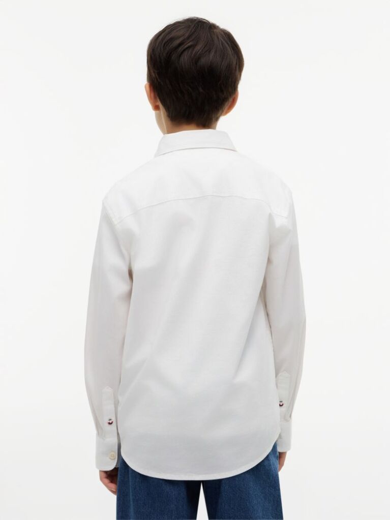 White Essential Regular Fit Poplin Shirt  Boys