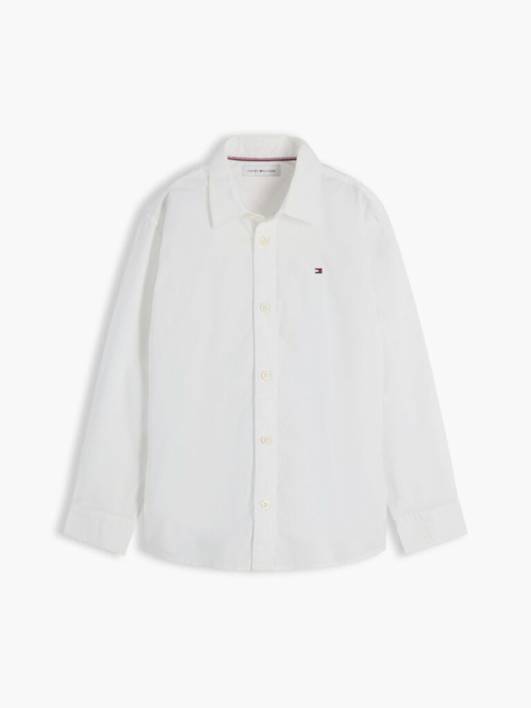 White Essential Regular Fit Poplin Shirt  Boys