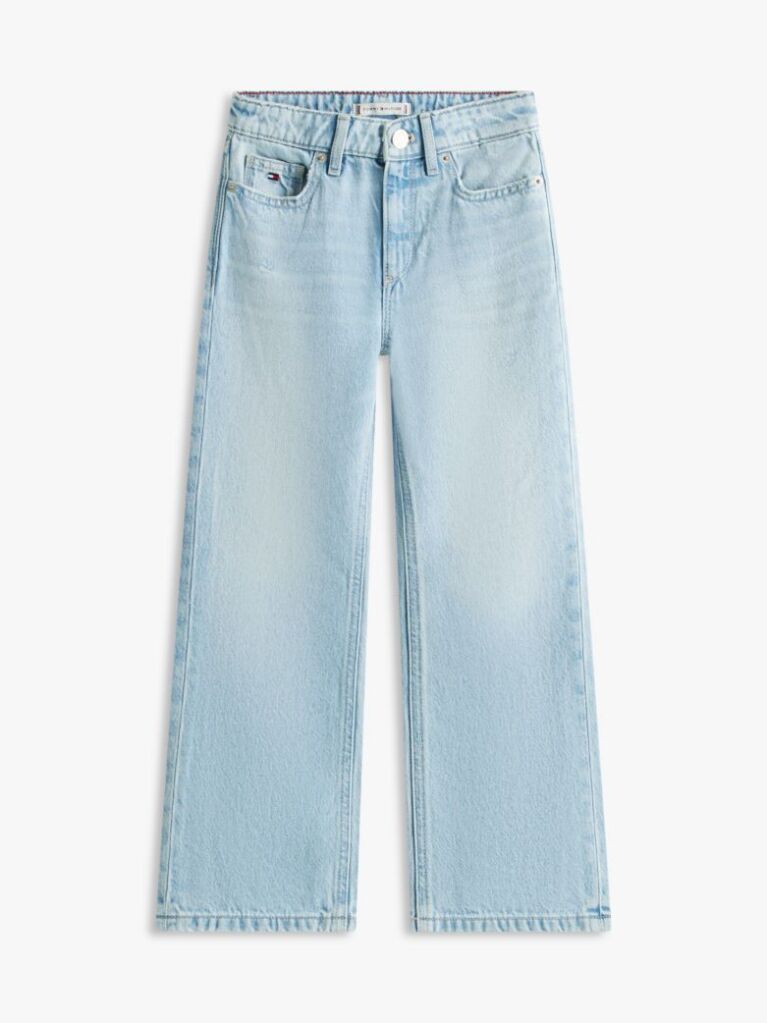 Blue Distressed Flared Leg Jeans  Girls