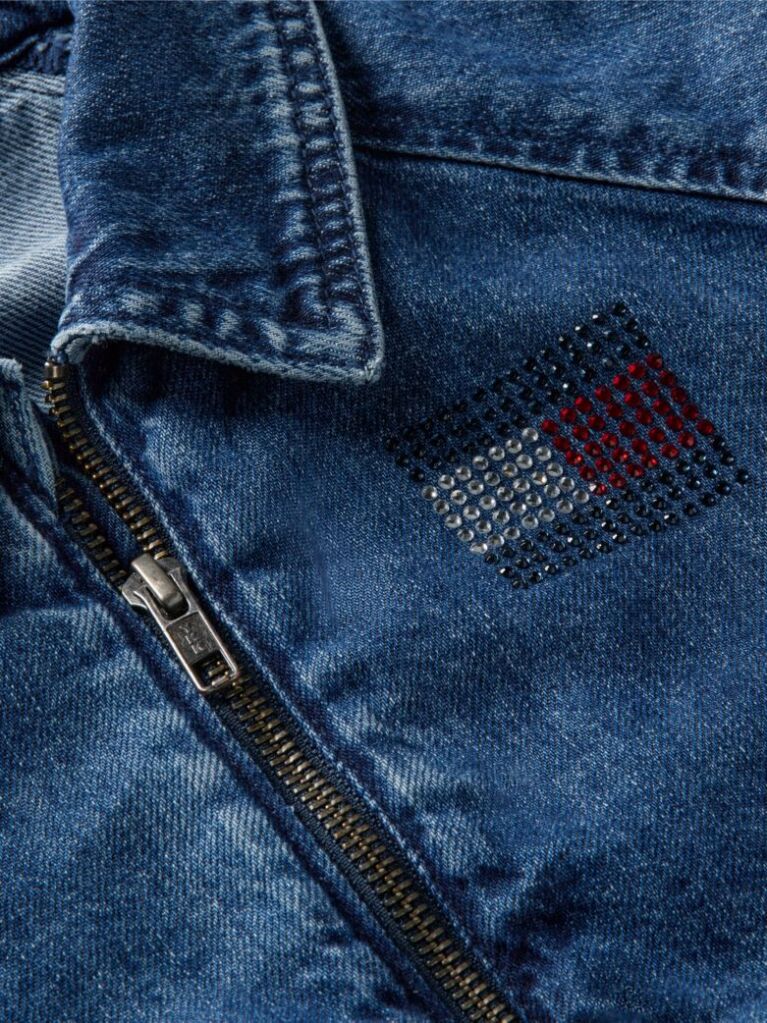 Denim Relaxed Zip-Thru Denim Jacket  Girls