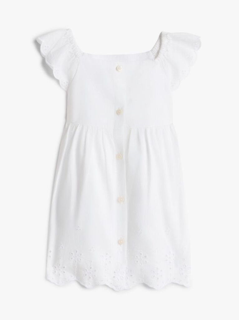 White Broderie Anglaise Dress And Bloomers Set  Newborn