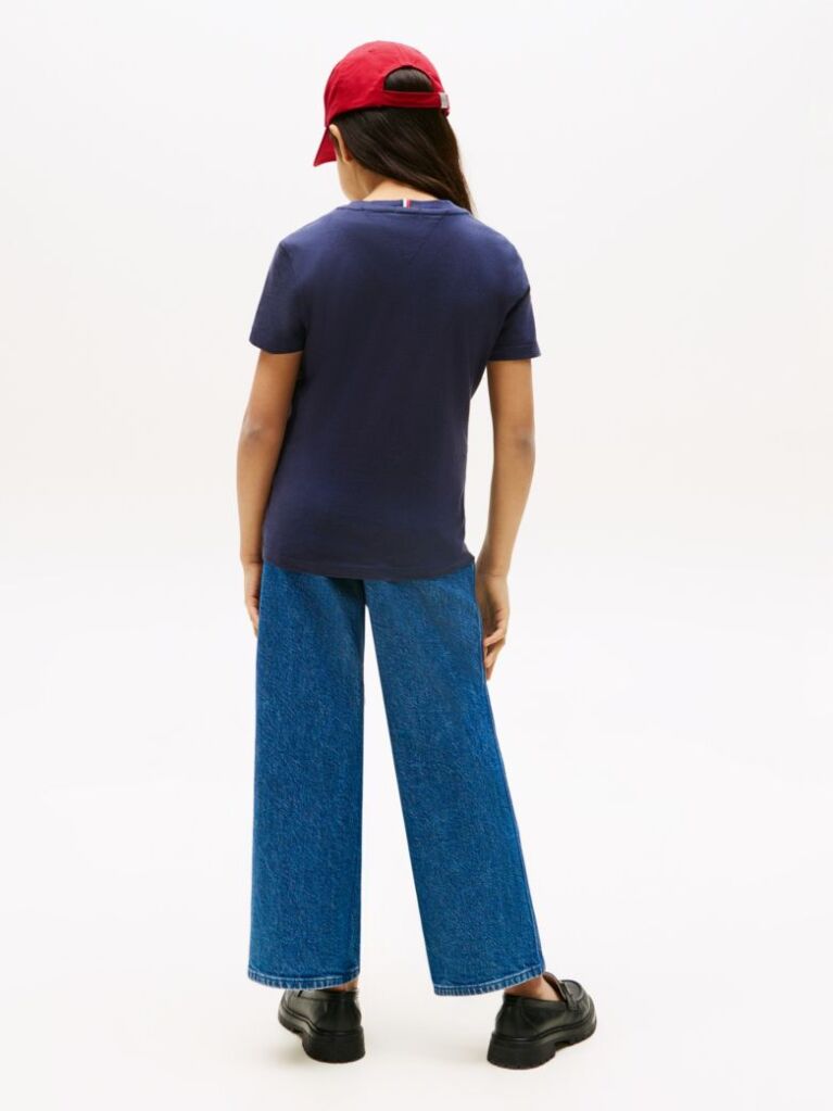 Blue Essential Organic Cotton Logo T-Shirt  Kids Unisex
