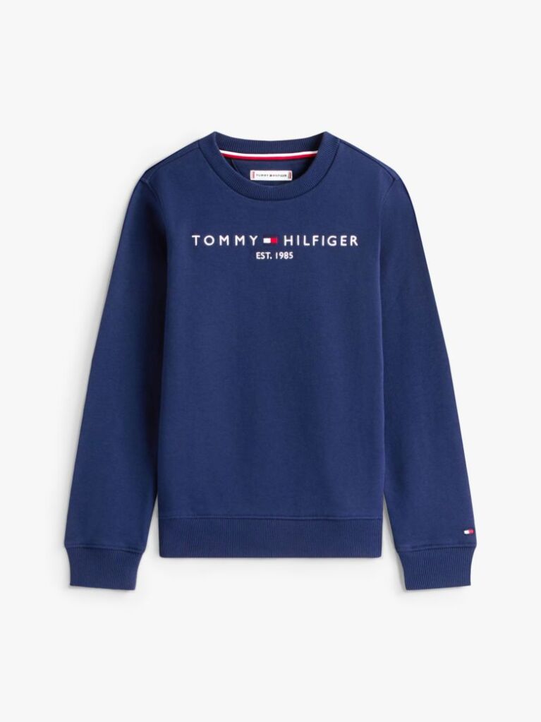 Blue Hanorac cu logo esențial  Kids Unisex