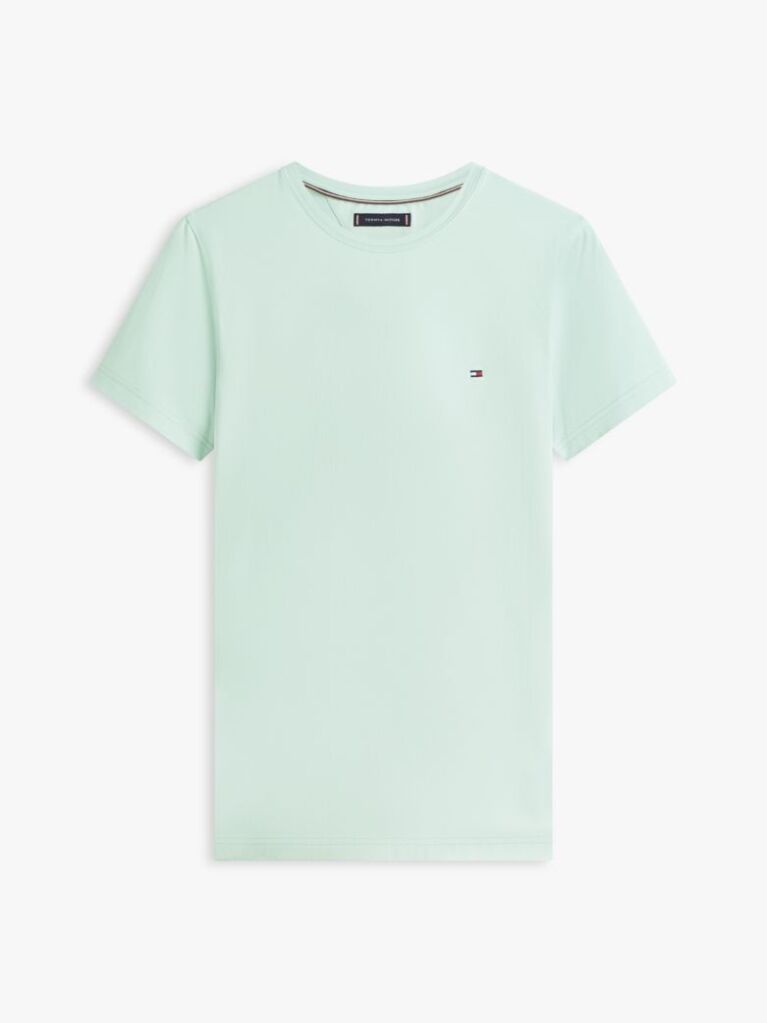Green Flag Embroidery Slim Fit T-Shirt  Men