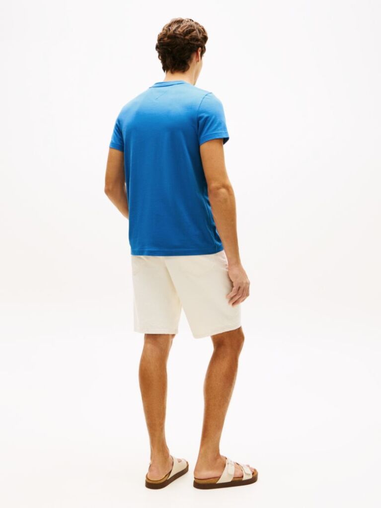 Blue Logo Slim Fit Jersey T-Shirt  Men