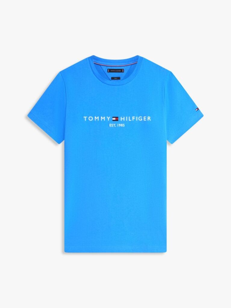 Blue Logo Slim Fit Jersey T-Shirt  Men