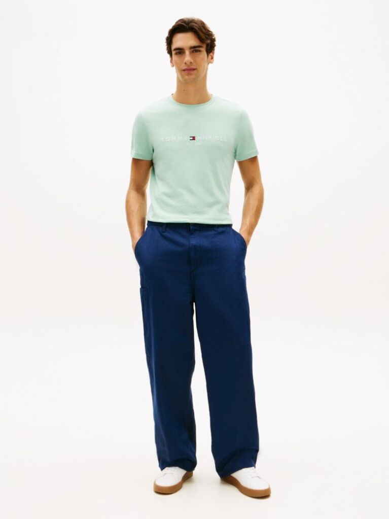 Green Logo Slim Fit Jersey T-Shirt  Men