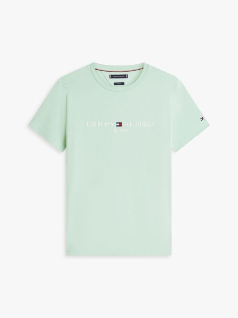 Green Logo Slim Fit Jersey T-Shirt  Men
