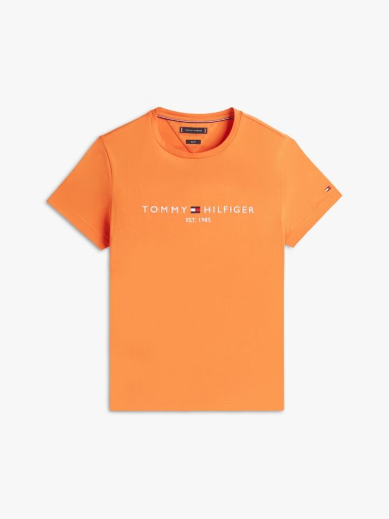 Orange Logo Slim Fit Jersey T-Shirt  Men