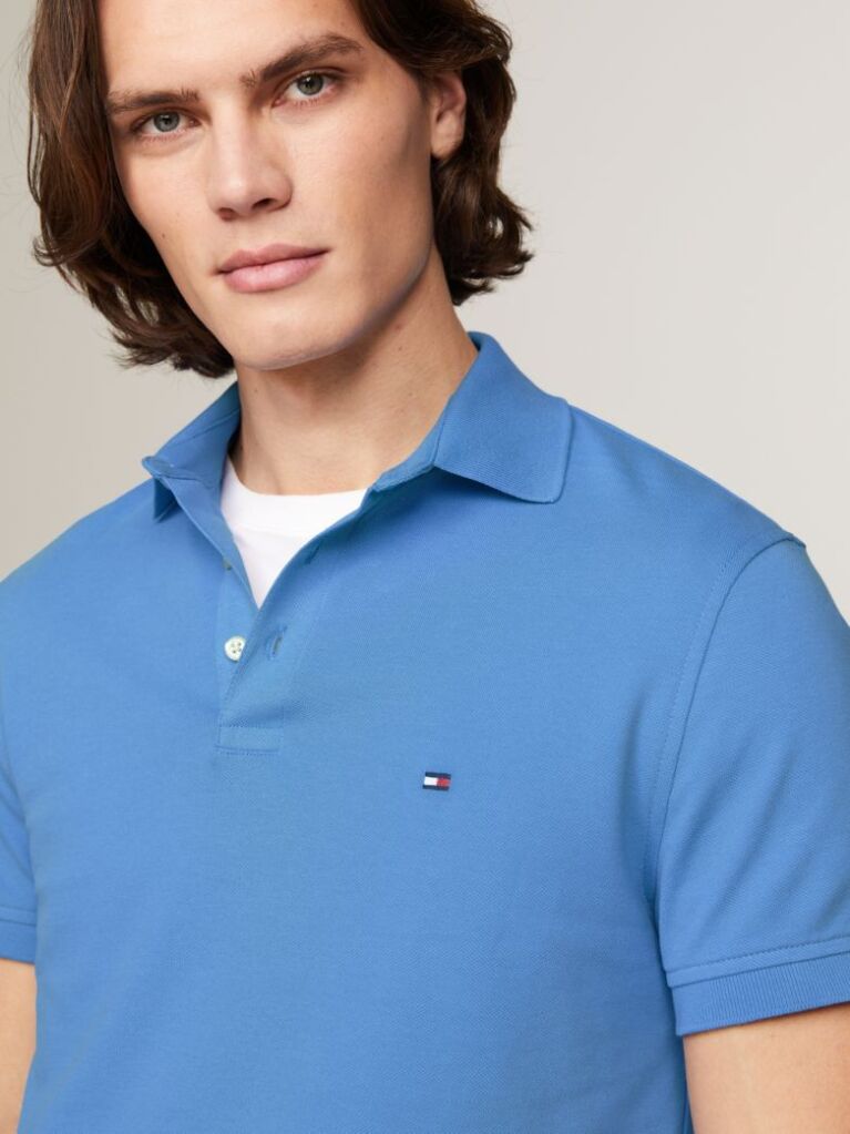 Blue 1985 Collection Slim Fit Pique Polo  Men