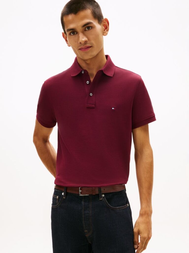 Red 1985 Collection Slim Fit Pique Polo  Men
