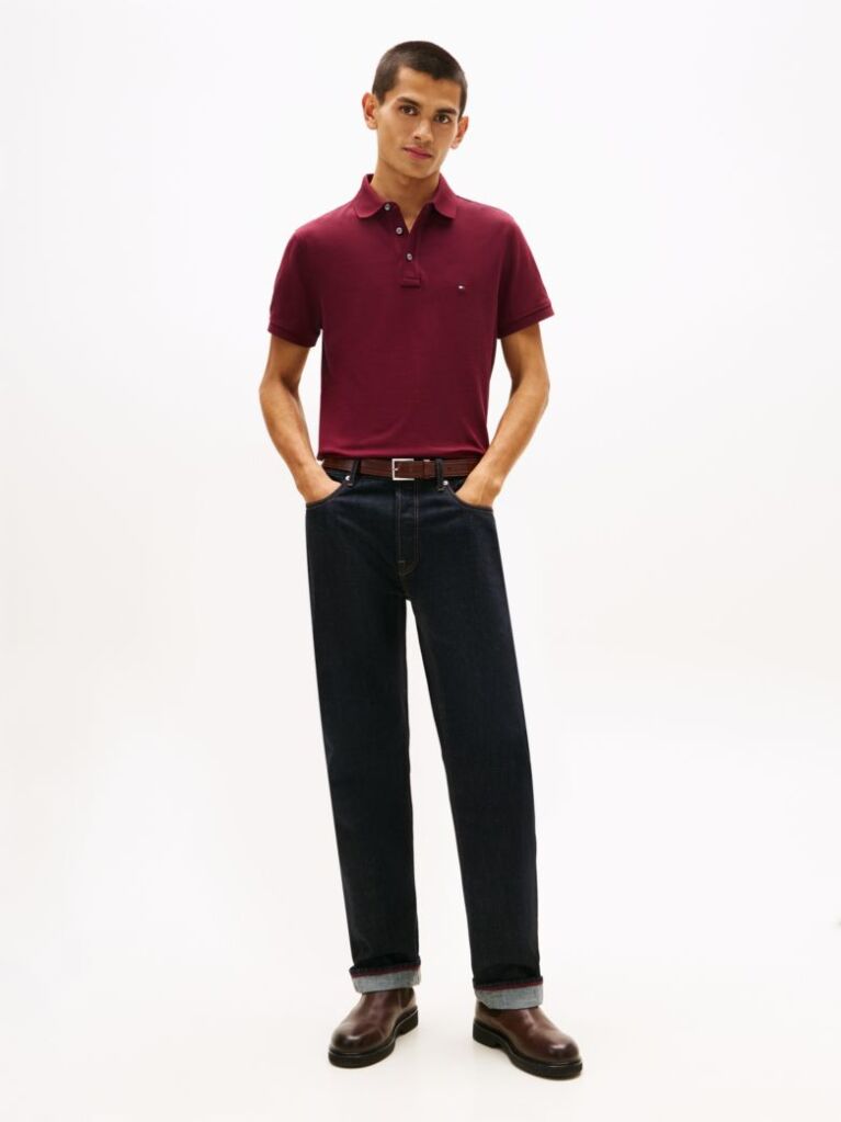 Red 1985 Collection Slim Fit Pique Polo  Men