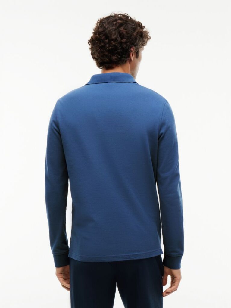 Blue 1985 Collection Regular Fit Long Sleeve Polo  Men