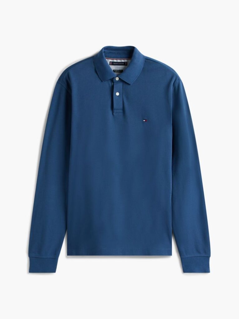 Blue 1985 Collection Regular Fit Long Sleeve Polo  Men