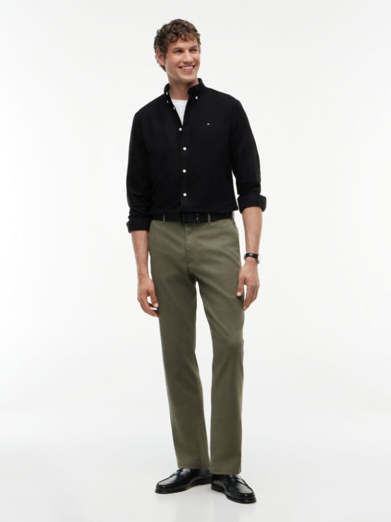 Black Heritage Regular Fit Oxford Shirt  Men