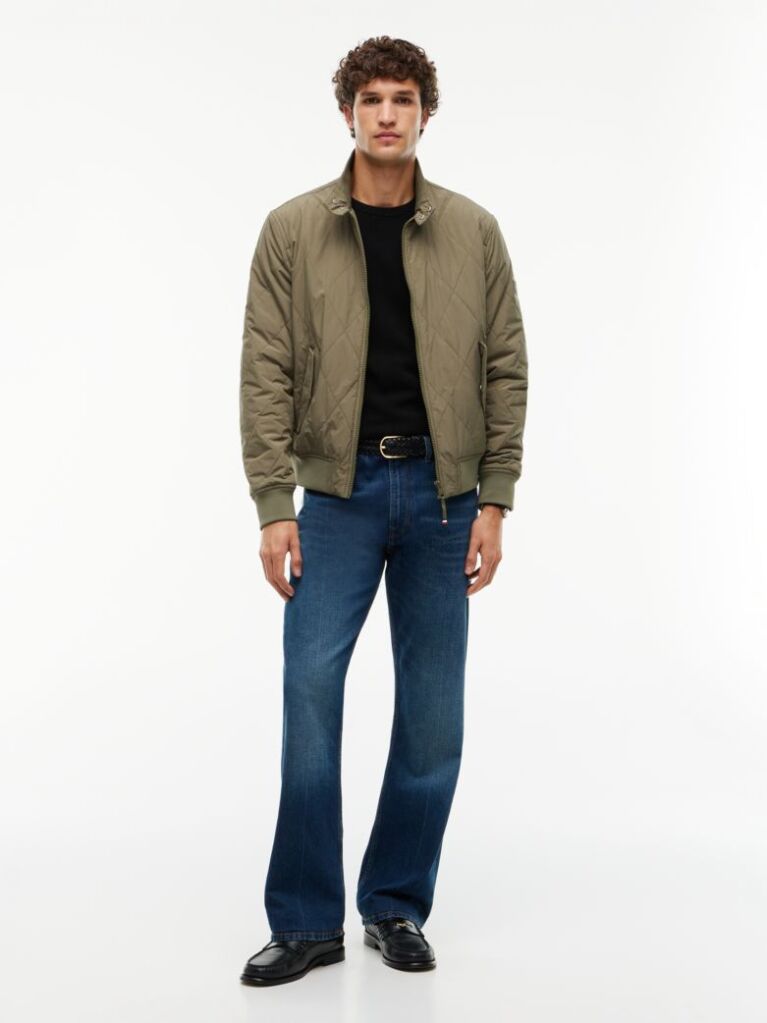 Black Crew Neck Textured Knit Jumper  Men