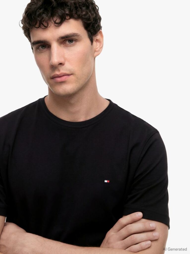 Black Moisture Wicking T-Shirt  Men