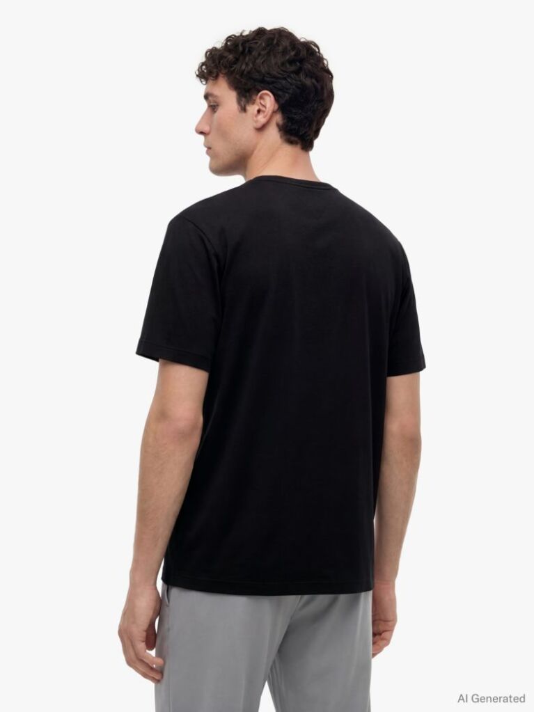 Black Moisture Wicking T-Shirt  Men