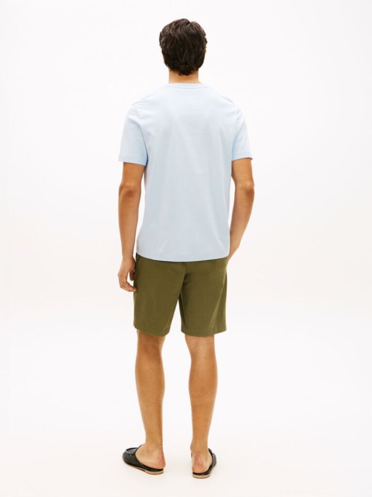 Blue Interlock Knit T-Shirt  Men
