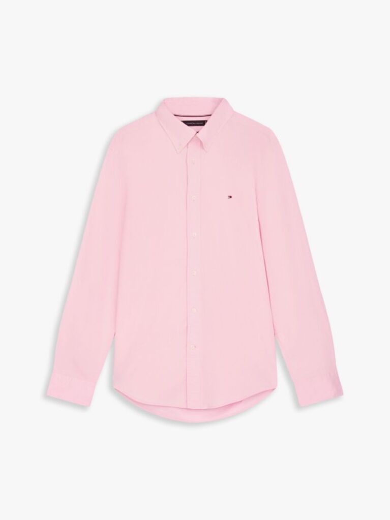 Pink TH Flex Regular Fit Poplin Shirt  Men