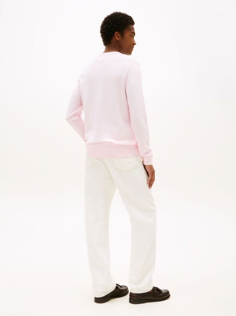 Pink Flag Embroidery Jumper  Men
