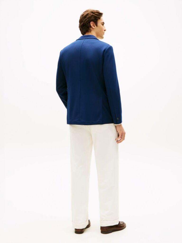Blue Performance Smart Casual Regular Fit Blazer  Men