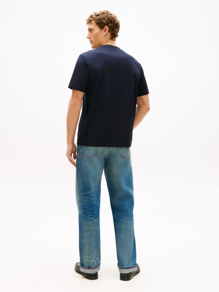 Blue Performance Logo Embroidery T-Shirt  Men