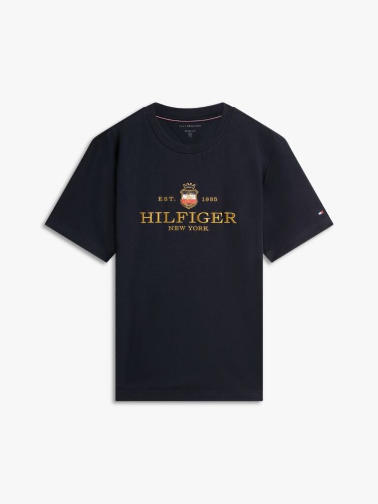 Blue Performance Logo Embroidery T-Shirt  Men