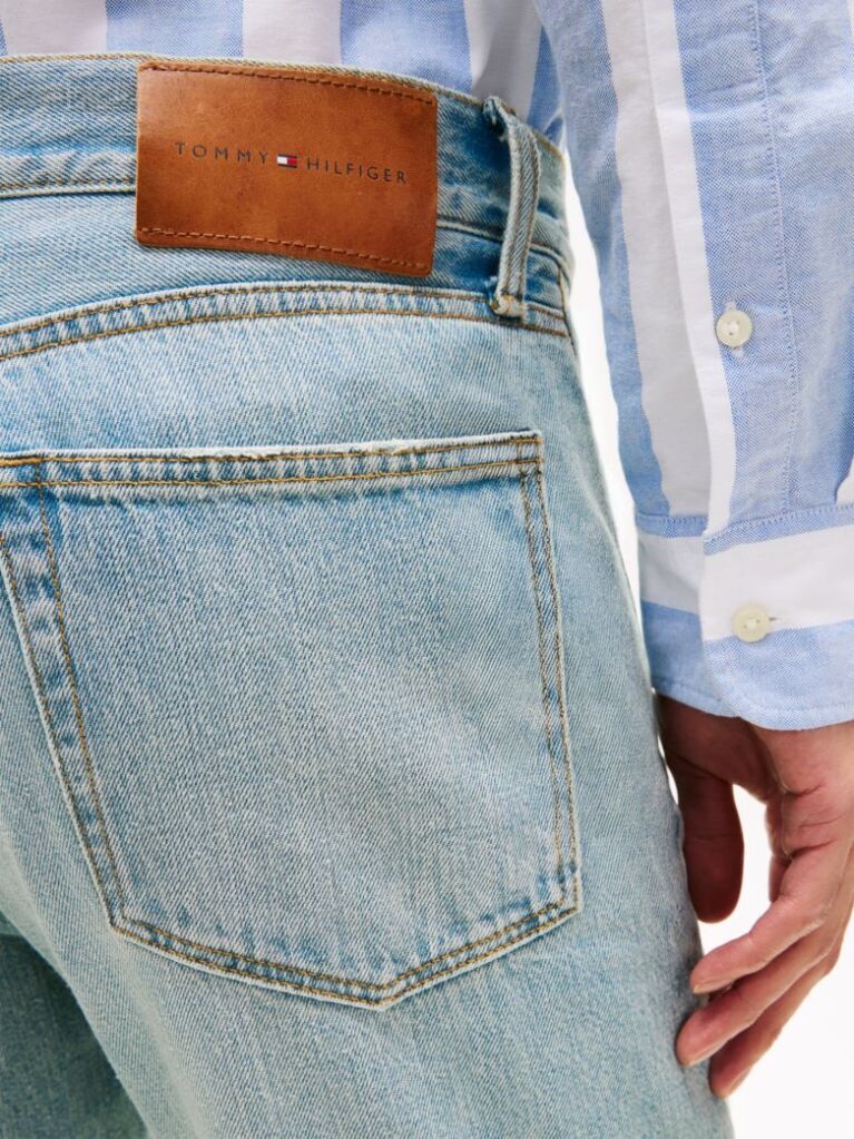 Blue Dover Whiskered Regular Straight Leg Jeans  Men