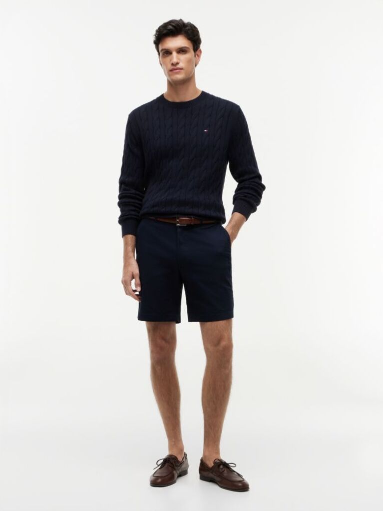 Blue Dover Twill Chino 8" Inseam Shorts  Men