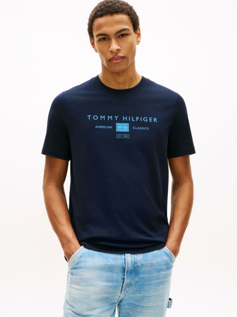 Blue Jersey Logo T-Shirt  Men