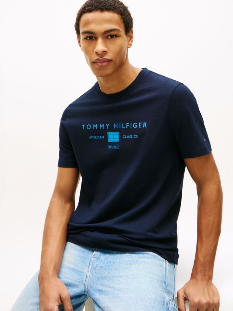 Blue Jersey Logo T-Shirt  Men