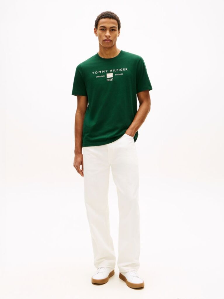 Green Jersey Logo T-Shirt  Men