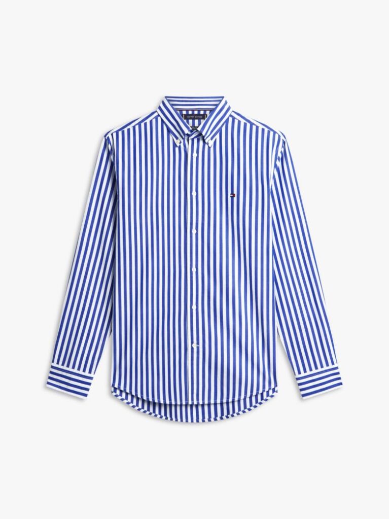 Multi TH Flex Regular Fit Stripe Poplin Shirt  Men