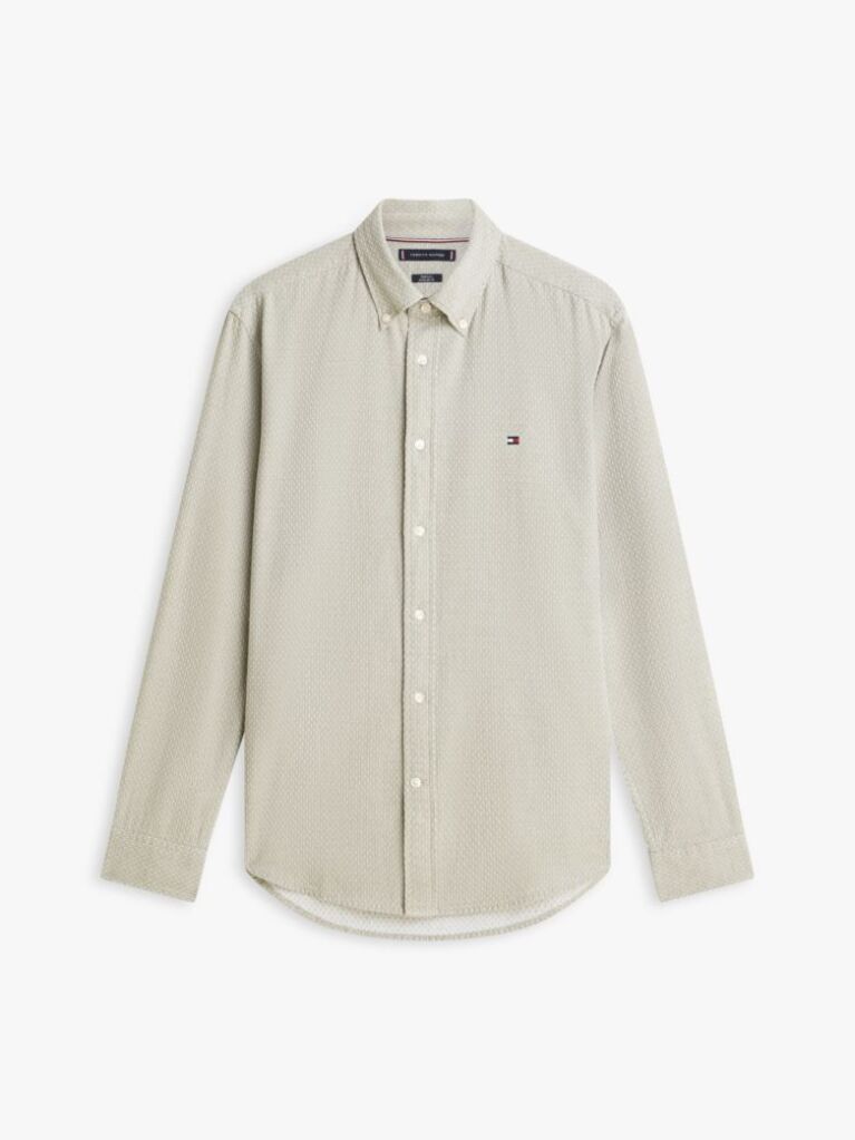 Green TH Flex Regular Fit Dobby Shirt  Men