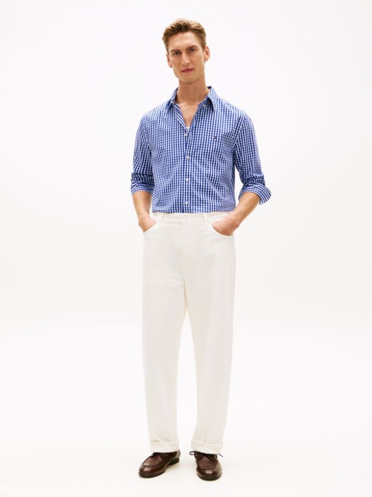 Multi TH Flex Regular Fit Gingham Check Poplin Shirt  Men