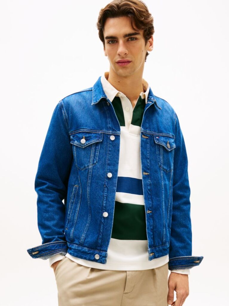 Blue Denim Trucker Jacket  Men