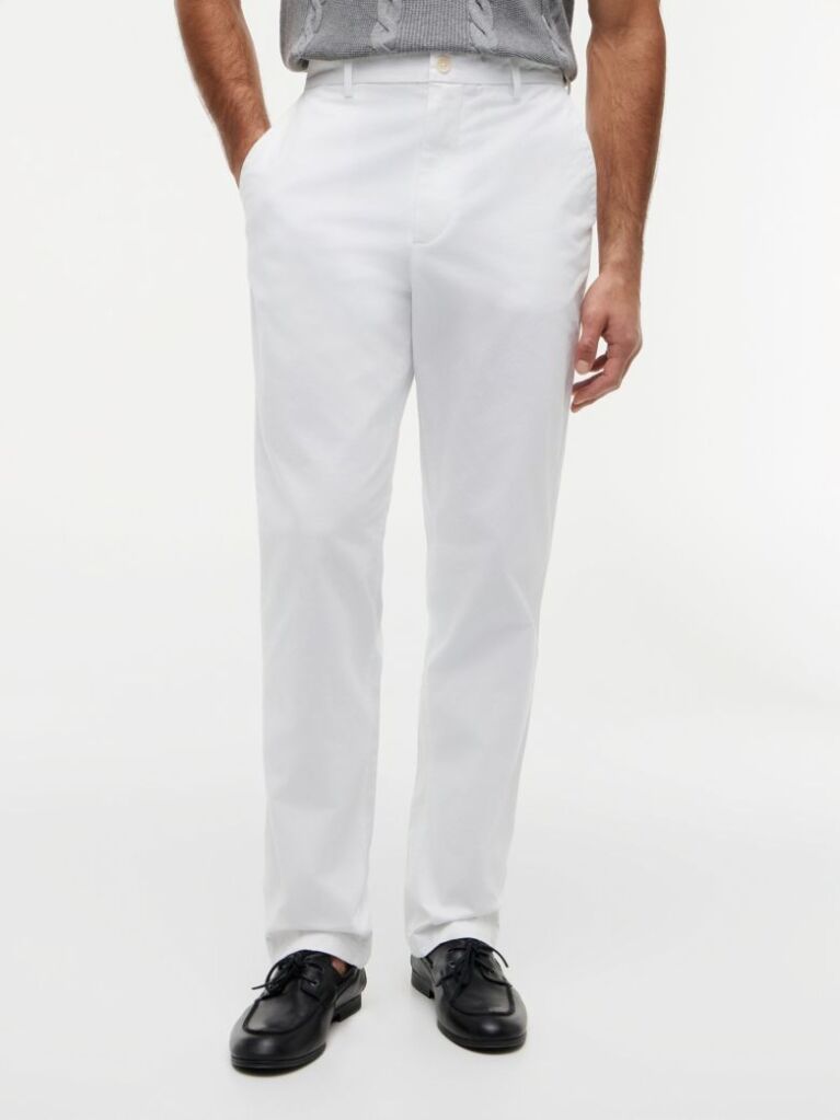 White Dover Signature Tape Relaxed Twill Chinos  Men