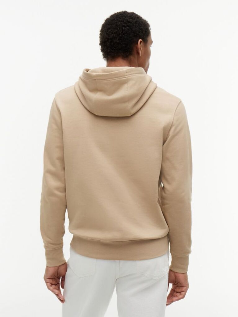 Beige Logo French Terry Hoody  Men