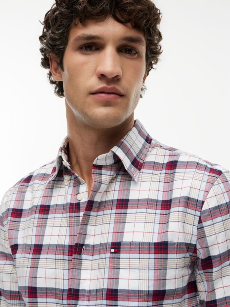 Multi Heritage Regular Fit Check Oxford Shirt  Men
