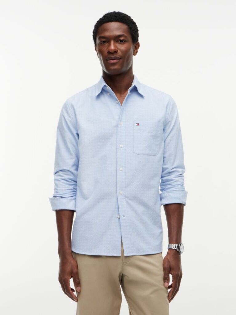 Multi Regular Fit Oxford Dobby Shirt  Men