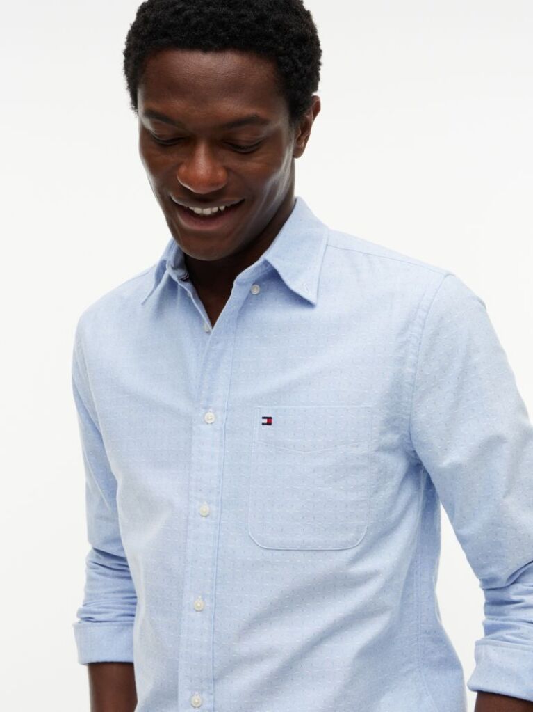 Multi Regular Fit Oxford Dobby Shirt  Men